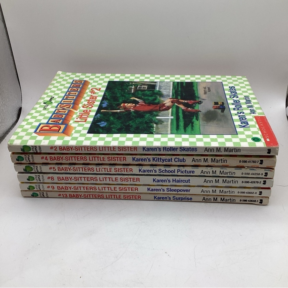 6 X Baby-Sitters Little Sister Book Lot - 2 , 4, 5 , 8 , 9 , 13 * Plz Read